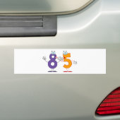 Happy Number 85 Bumpersticker (Op auto)