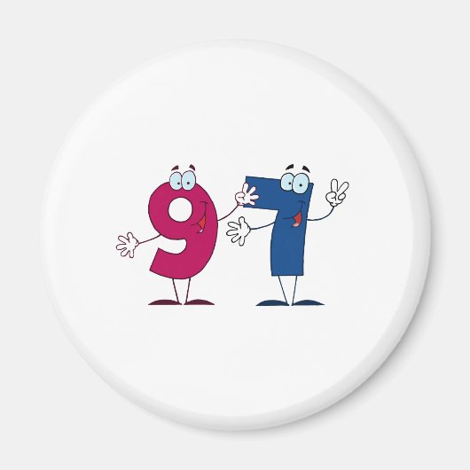 Happy Number 97 Magneet (Voorkant)