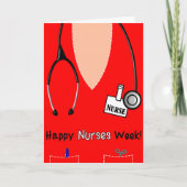 Happy Nurings Week Carte Scrub Top (Devant)