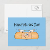 Happy Nurse Nurse's Day Whimsical Bandage Briefkaart (Voorkant / Achterkant)