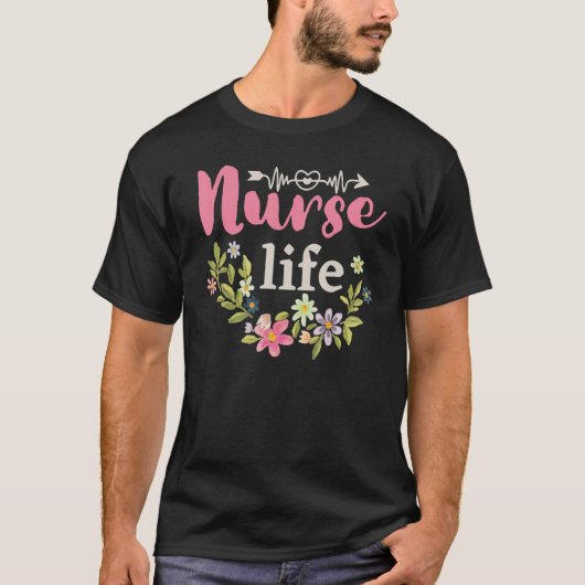 Happy Nurse Week 2023 Nursing School Graduation Fl T-shirt (Voorkant)
