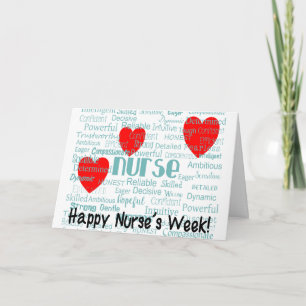Happy Nurse Week Wenskaart Kaart