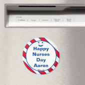 Happy Nurses Day Aaron Smile Fun Magnet Magneet (Insitu (Vaatwasser))