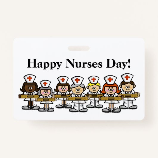 Happy Nurses Day Group-badge Badge (Voorkant)