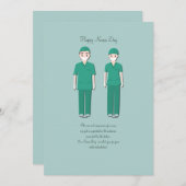 Happy Nurses Day Wenskaart (Voorkant / Achterkant)