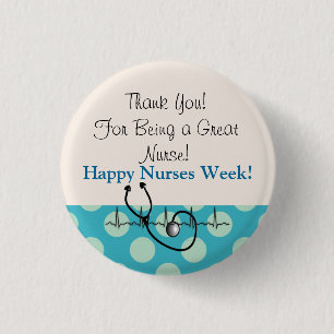 Happy Nurses Week Buttonnen #66 Ronde Button 3,2 Cm