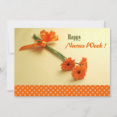 Happy Nurses Week. Colorful Daisies Flat Kaarten (Voorkant)