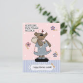 Happy Nurses Week. Cute Teddy Bear Briefkaart (Staand voorkant)