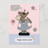 Happy Nurses Week. Cute Teddy Bear Briefkaart (Voorkant)
