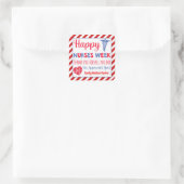 Happy Nurses Week Favor Vierkante Sticker (Tas)
