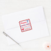 Happy Nurses Week Favor Vierkante Sticker (Envelop)