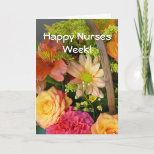 Happy Nurses Week!- Floral Bouquet Kaart