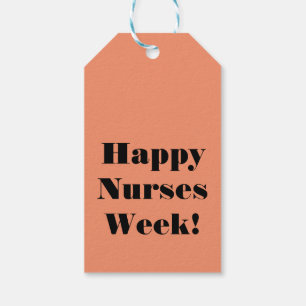 Happy Nurse's Week Gift Labels Aangepaste Roos Ver Cadeaulabel