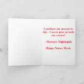 Happy Nurses Week Kaart (Binnen)