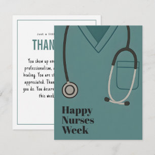 Happy Nurses Week Nurse Appreciation  Bedankkaart