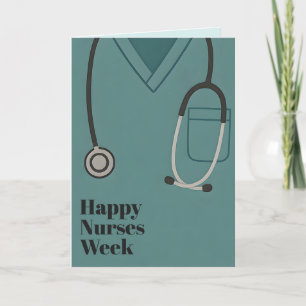 Happy Nurses Week Nurse Appreciation  stijl Bedankkaart