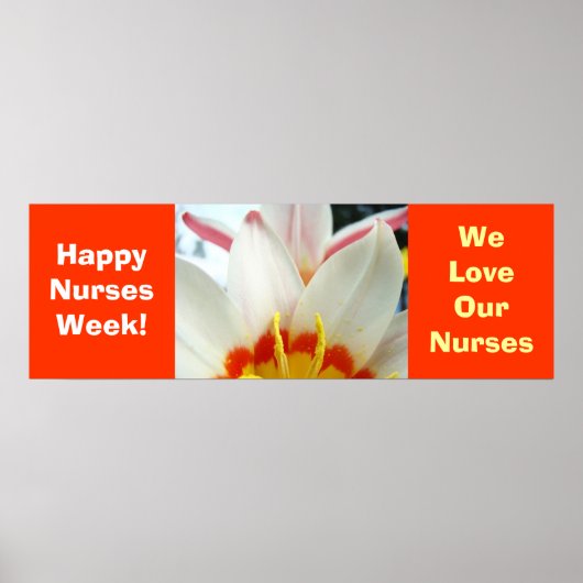 Happy Nurses Week, poster dat we van onze zusters  (Voorkant)