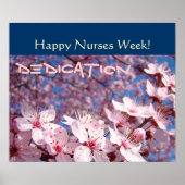 Happy Nurses Week poster Dedication Nursing (Voorkant)