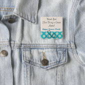 Happy Nurses Week Vierkante Button 5,1 Cm (In situ)