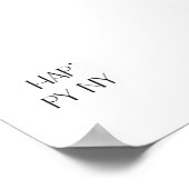 Happy NY - minimalistic typography poster (Coin)