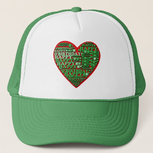 Happy O'Birthday St Patricks Day Birthday Tshirt Trucker Pet (Voorkant)