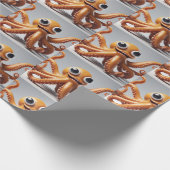 Happy Octopus Wrapping Paper Cadeaupapier (Hoek)
