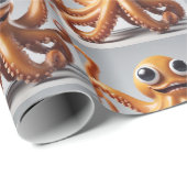 Happy Octopus Wrapping Paper Cadeaupapier (Rol Hoek)