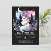 Happy Oerwoud Wolf Verjaardag Kaart (Staand voorkant)