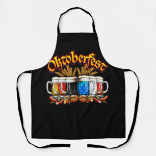 Happy Oktoberfest 2023 Amerikaans Duits Bierglas Schort