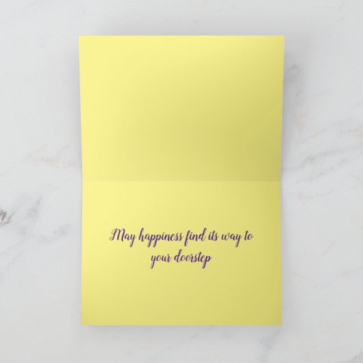 Happy Old Fashioned May Day Lilacs Kaart (Binnen)