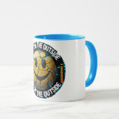 Happy on the Outside Classic Mug - Drôle café (Devant droit)