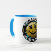 Happy on the Outside Classic Mug - Drôle café (Devant gauche)