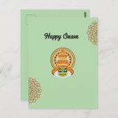 Happy Onam Groet Briefkaart (Voorkant / Achterkant)