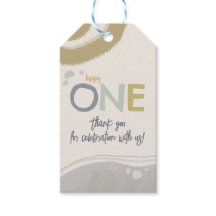 Happy One Eerste Verjaardagsjongen Gift Label