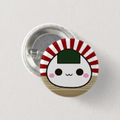 Happy Onigiri Ronde Button 3,2 Cm (Voorkant /achterkant)