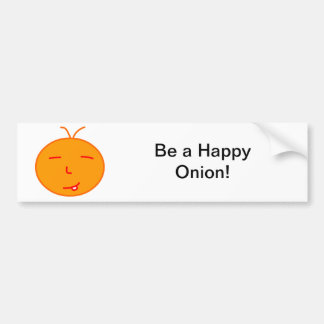 Happy Onion Bumpersticker