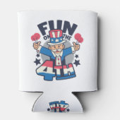 Happy oom Sam 4 juli Dag Blikjeskoeler (Achterkant)