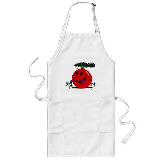 Happy Ornament Apron Lang Schort (Voorkant)