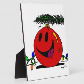 Happy Ornament Plaque Fotoplaat (Zijkant)