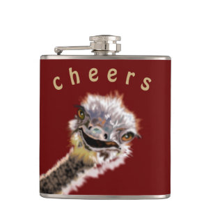Happy Ostrich - Cheers Heupfles