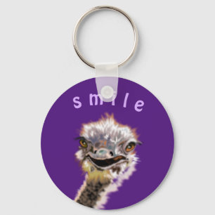 Happy Ostrich - Kies uw favoriete kleur! Sleutelhanger