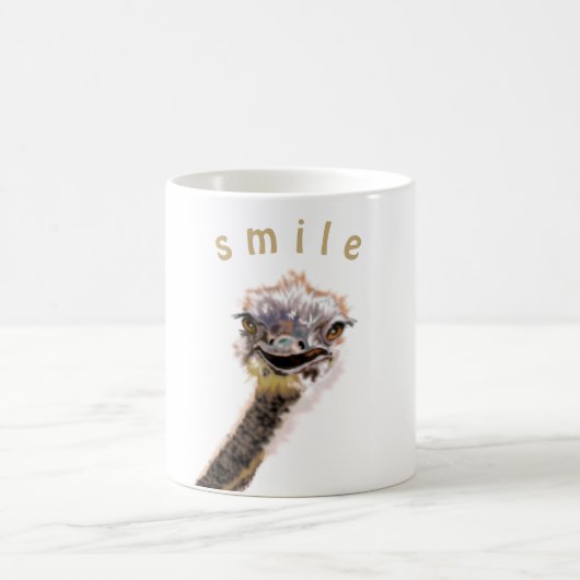 Happy Ostrich Koffiemok (Center)