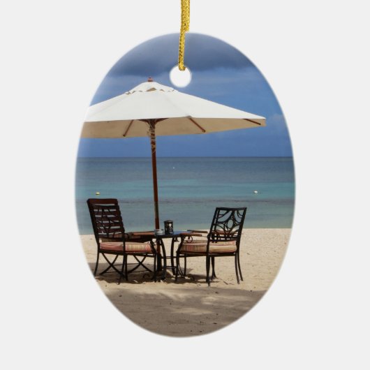 Happy Out Keramisch Ornament (Voorkant)