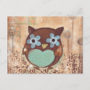 Happy Owl Briefkaart