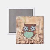 Happy Owl Magnet (Recto/Verso)