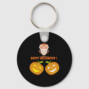 Happy Owloween Schattige Halloween Uil Classic T-s Sleutelhanger