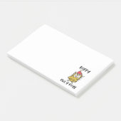 Happy Owly Days Grappige Santa Uil Post-it® Notes (Schuin)