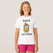 Happy Owly Days Grappige Santa Uil T-shirt (Voorkant volledig)