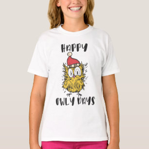 Happy Owly Days Grappige Santa Uil T-shirt