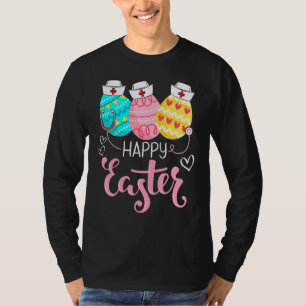 Happy Paasdag Verpleegdienst Stet Bunny Egg Zurse  T-shirt